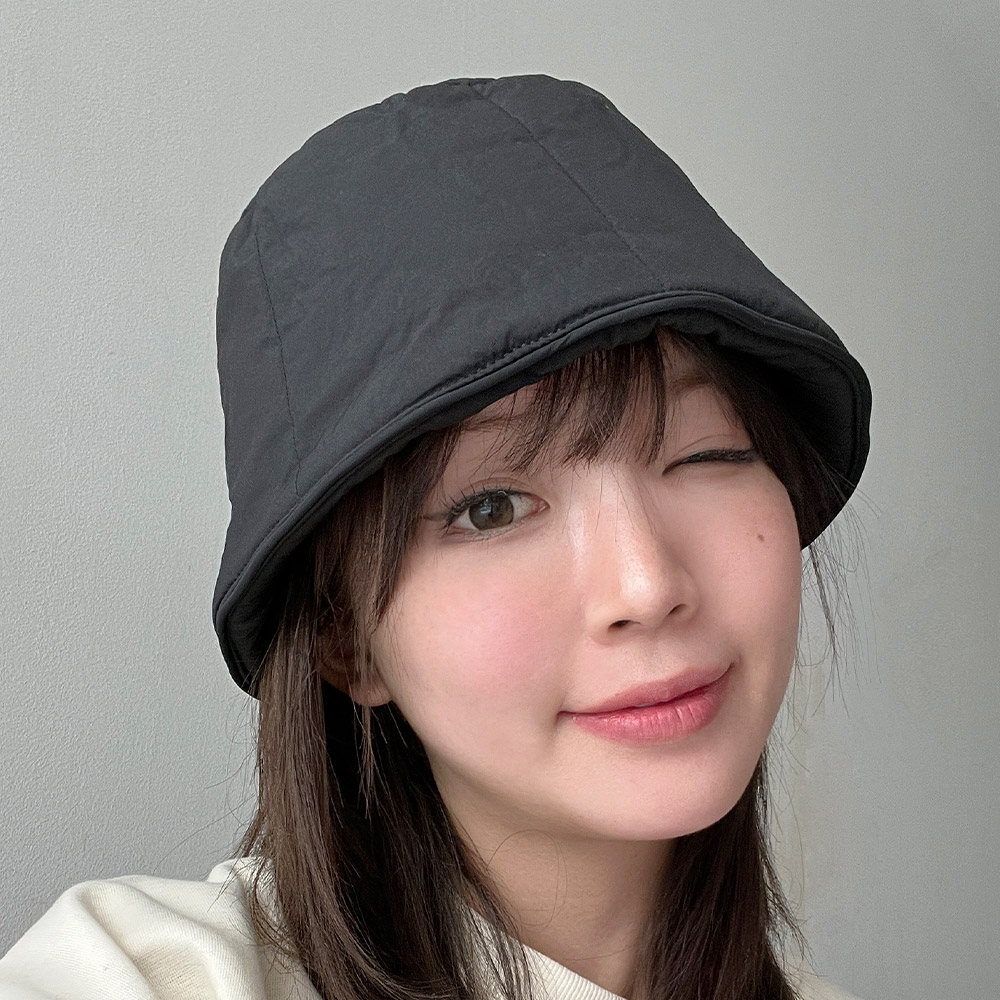 여성 겨울 패딩 방한 벙거지 한파 보온 숏 버킷햇 이미지 6