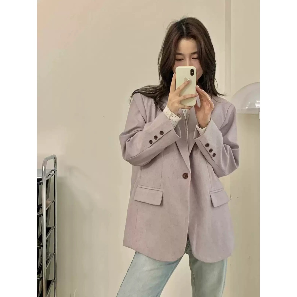 사랑은 외나무다리에서 2화 전혜진 자켓 정장 맹수아 오버핏 가을 의상 옷 패션 - 상세 이미지 3