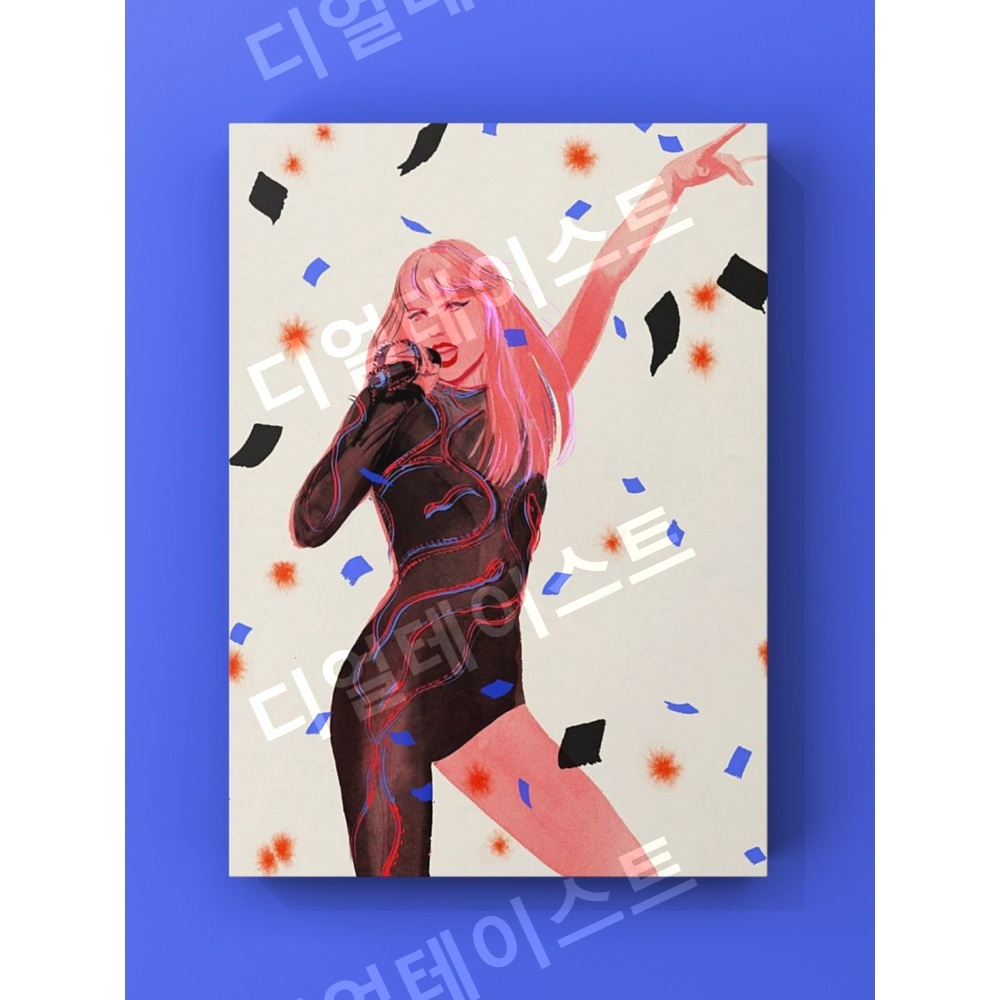Taylor Swift 테일러 스위프트 미드나잇 인테리어 그림 일러스트 액자 포스터 - 상세 이미지 4