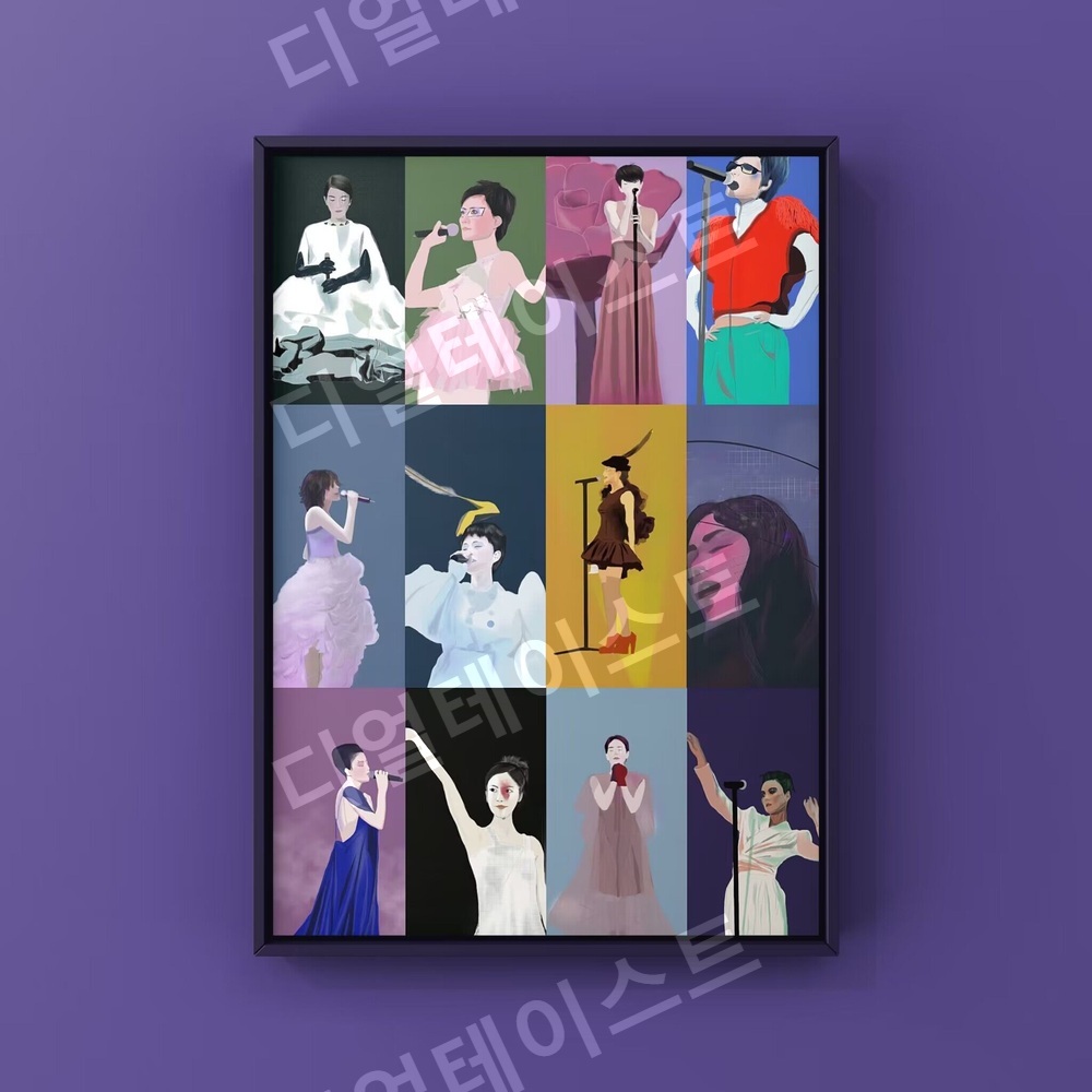Faye Wong 앨범 커버 콘서트 인테리어 그림 일러스트 액자 포스터 - 상세 이미지 2