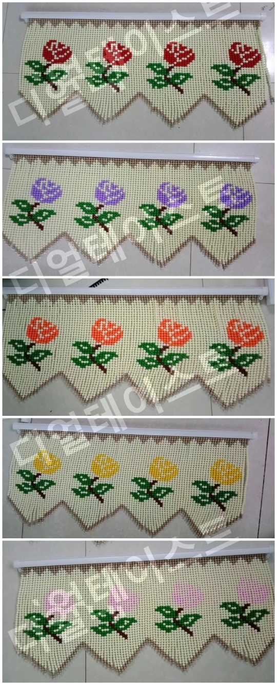 비즈발 만들기 키트 diy 재료 레트로 구슬 문발 커텐 커튼 - 상세 이미지 4