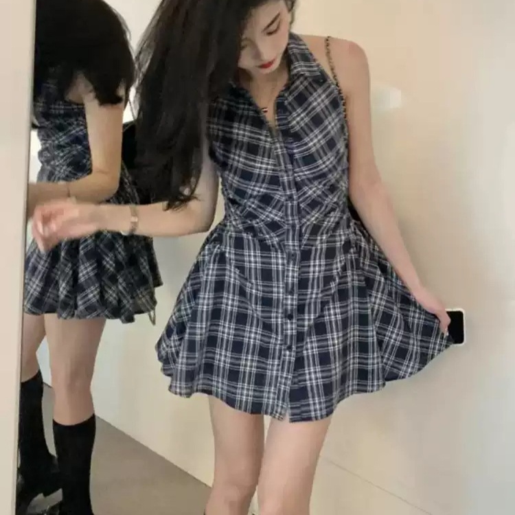 동네멋집2 11화 한혜진 원피스 미니 체크 슬림핏 의상 옷 패션 - 메인 이미지