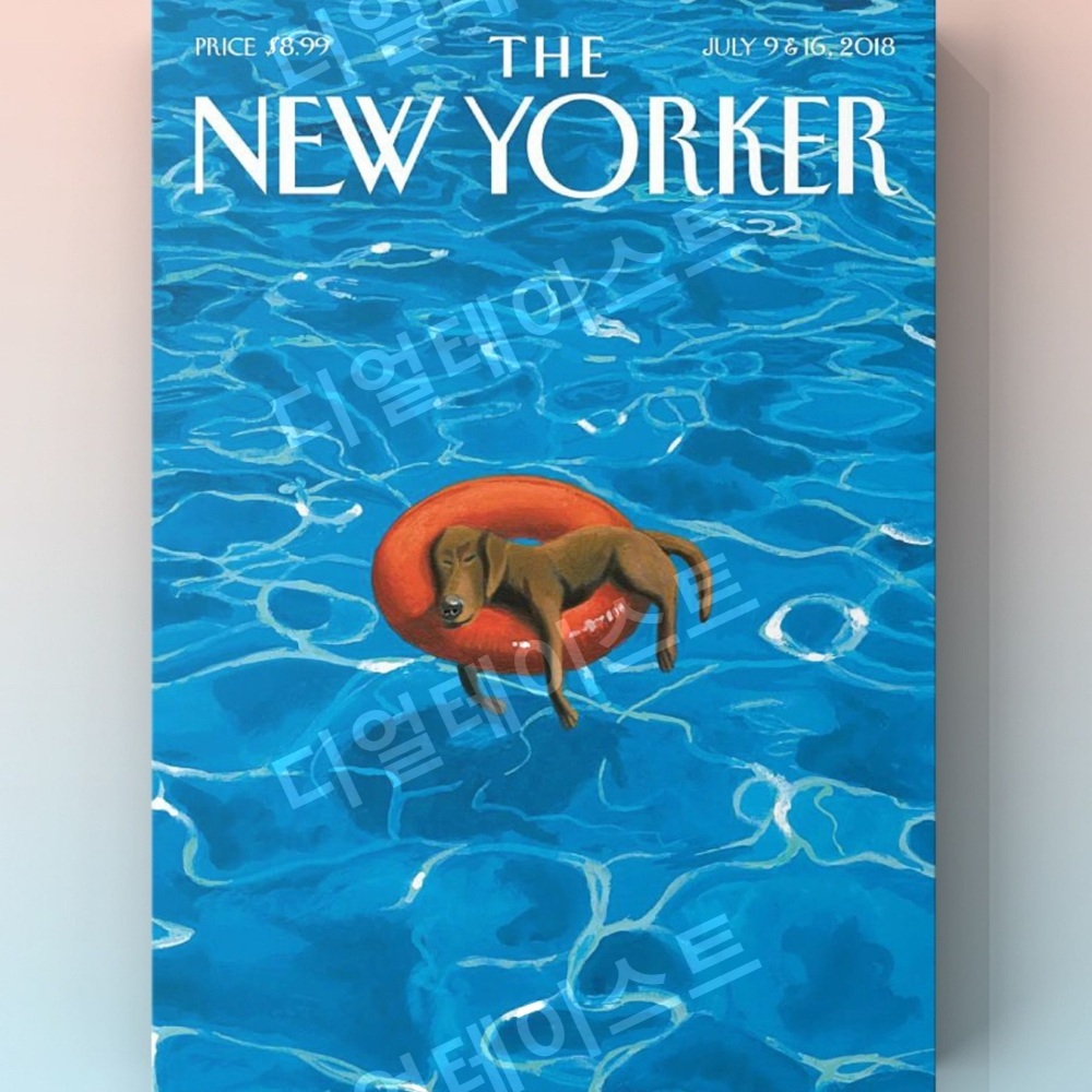 New Yorker 여름 인테리어 그림 일러스트 액자 포스터 - 상품 이미지
