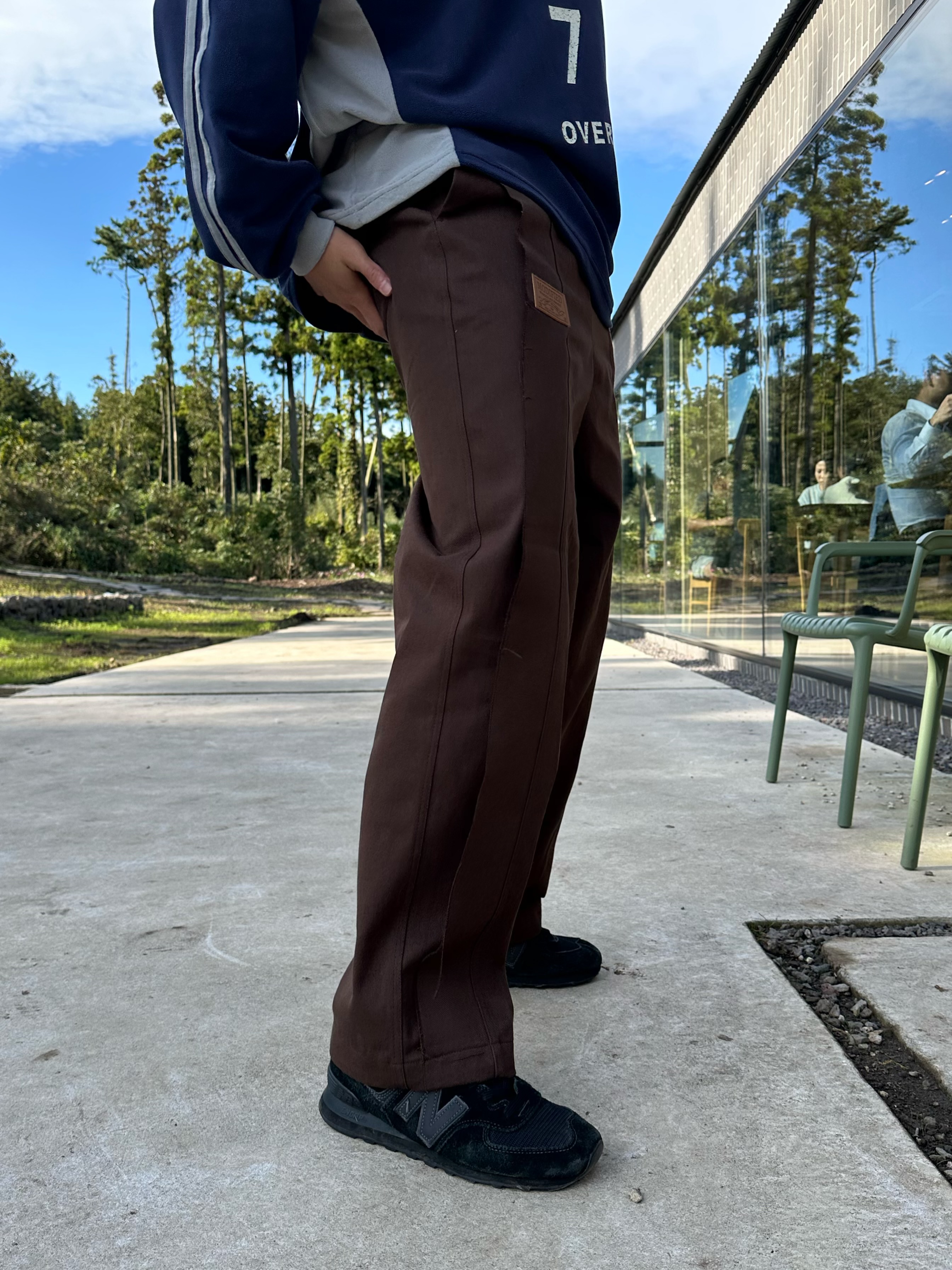 카펜터바지 와이드팬츠 코디 세미와이드팬츠 - 상세 이미지 5