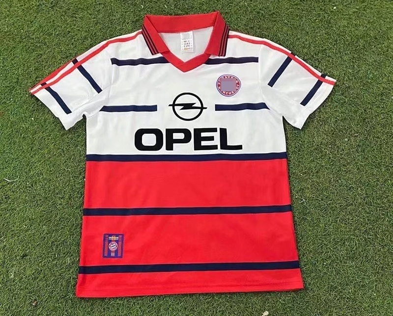 93-95 바이에른 레트로 축구유니폼 특이한 축구반팔 - 상세 이미지 2