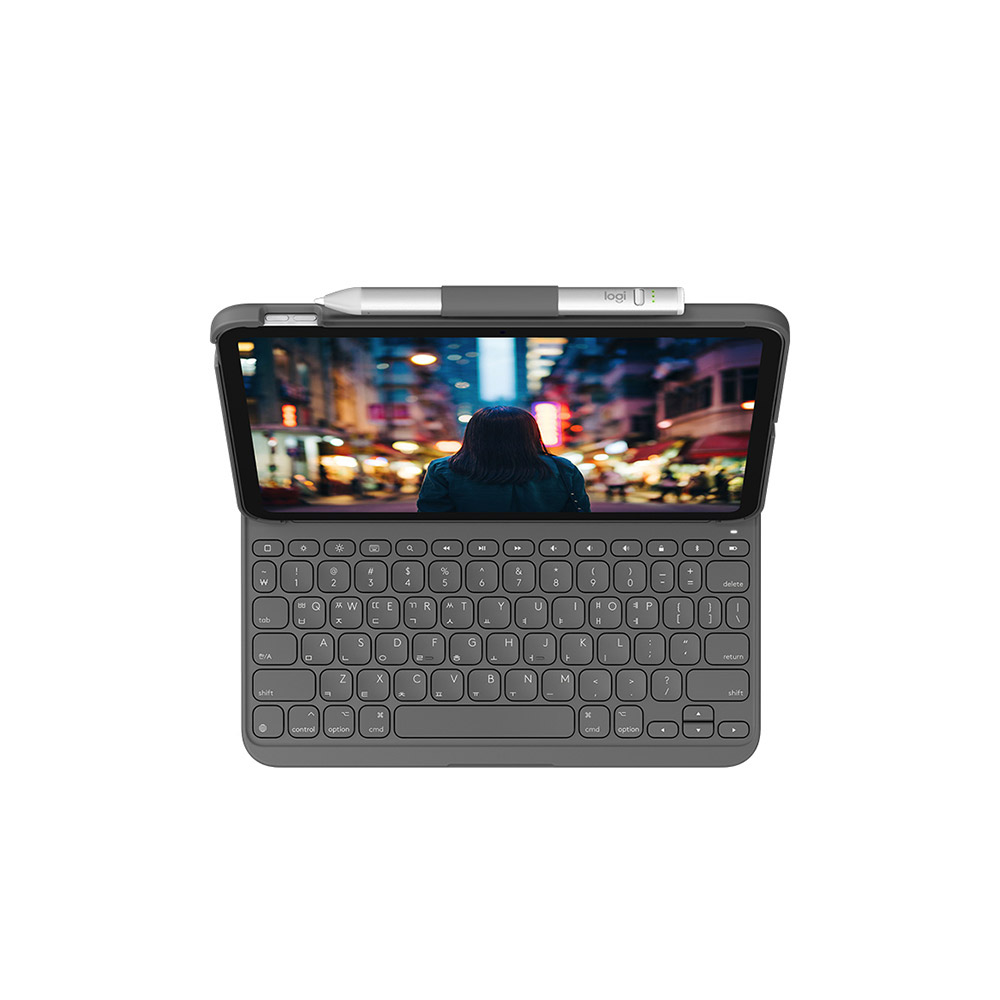 로지텍 코리아 Slim Folio iPad 슬림 폴리오 아이패드 키보드케이스 10세대 - 상세 이미지 2