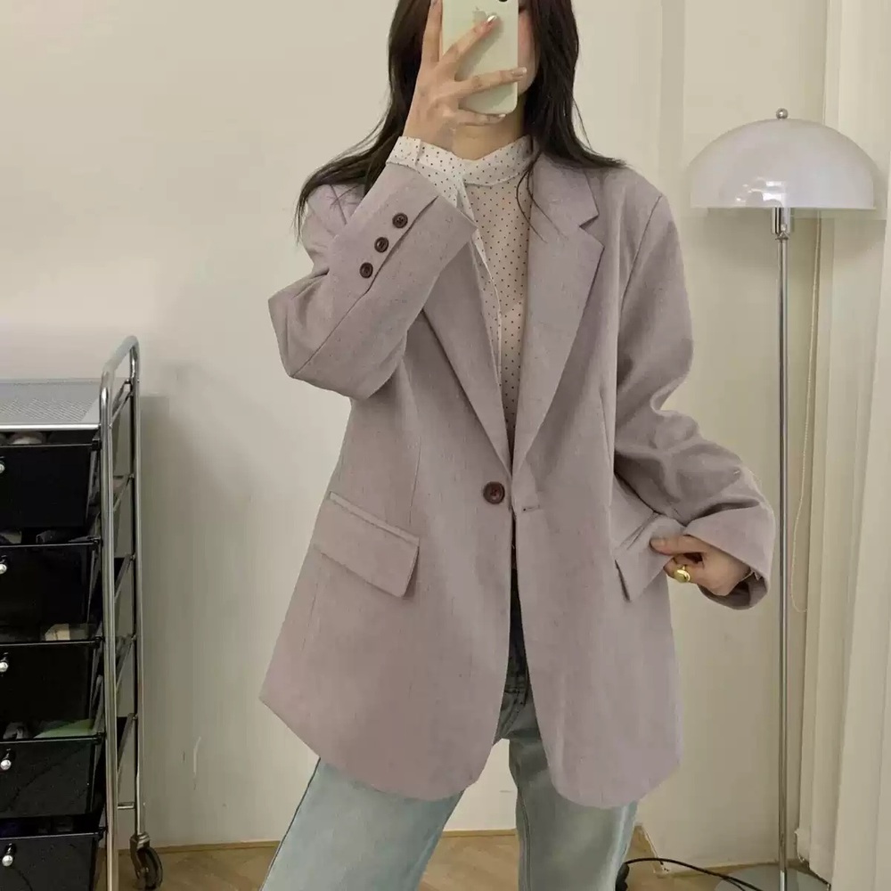 사랑은 외나무다리에서 2화 전혜진 자켓 정장 맹수아 오버핏 가을 의상 옷 패션 - 상세 이미지 2