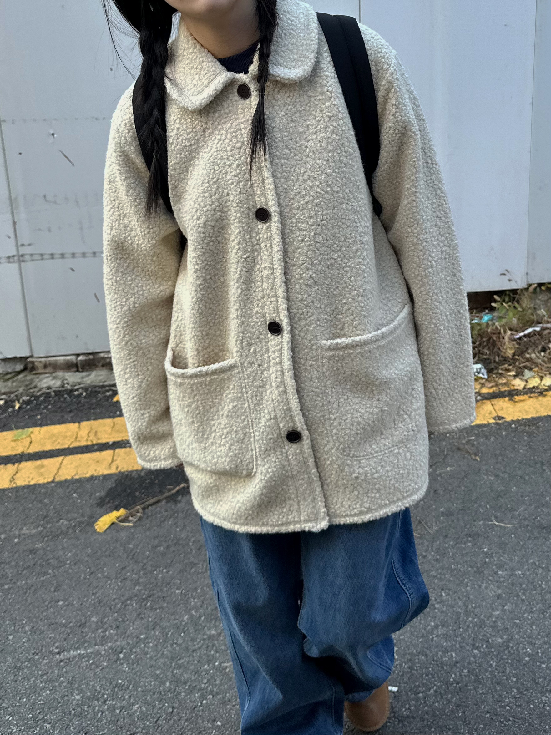 부클 카라 버튼 미디코트 상세 이미지 23
