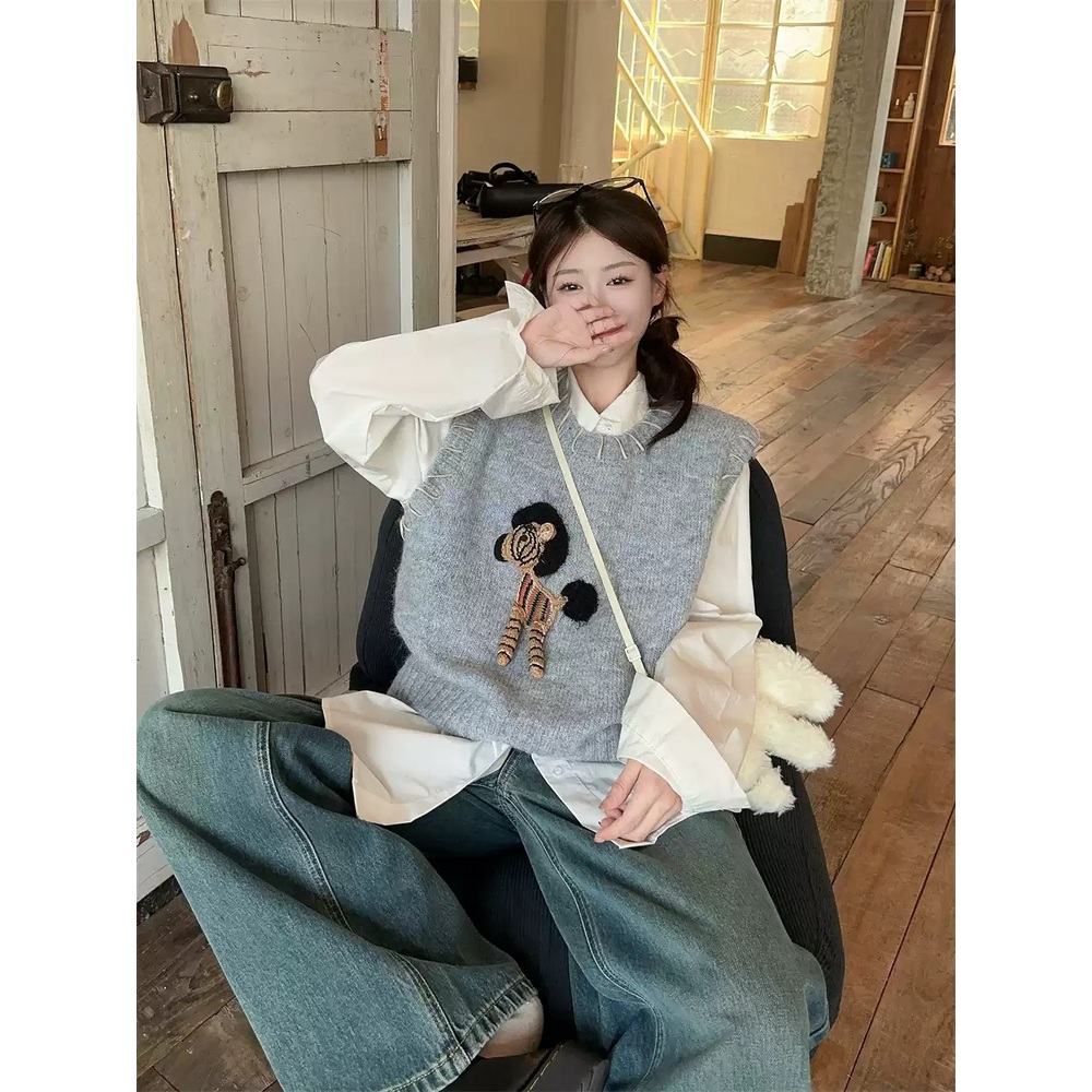 결혼하자 맹꽁아 37화 윤복인 니트 조끼 맹경복 스웨터 데일리 의상 옷 패션 - 상세 이미지 4