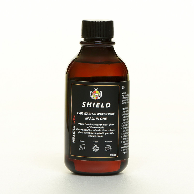 TAC시스템 쉴드 300ml 올인원 광택코팅제 자동차물왁스 타이어 트림 휠 도장면 세차
