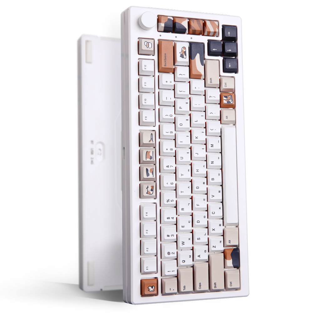 가츠 닌자 N1프로 화이트 당근축 무소음 아이 패드 폰 갤럭시 유 무선 블루투스 조약돌 키보드