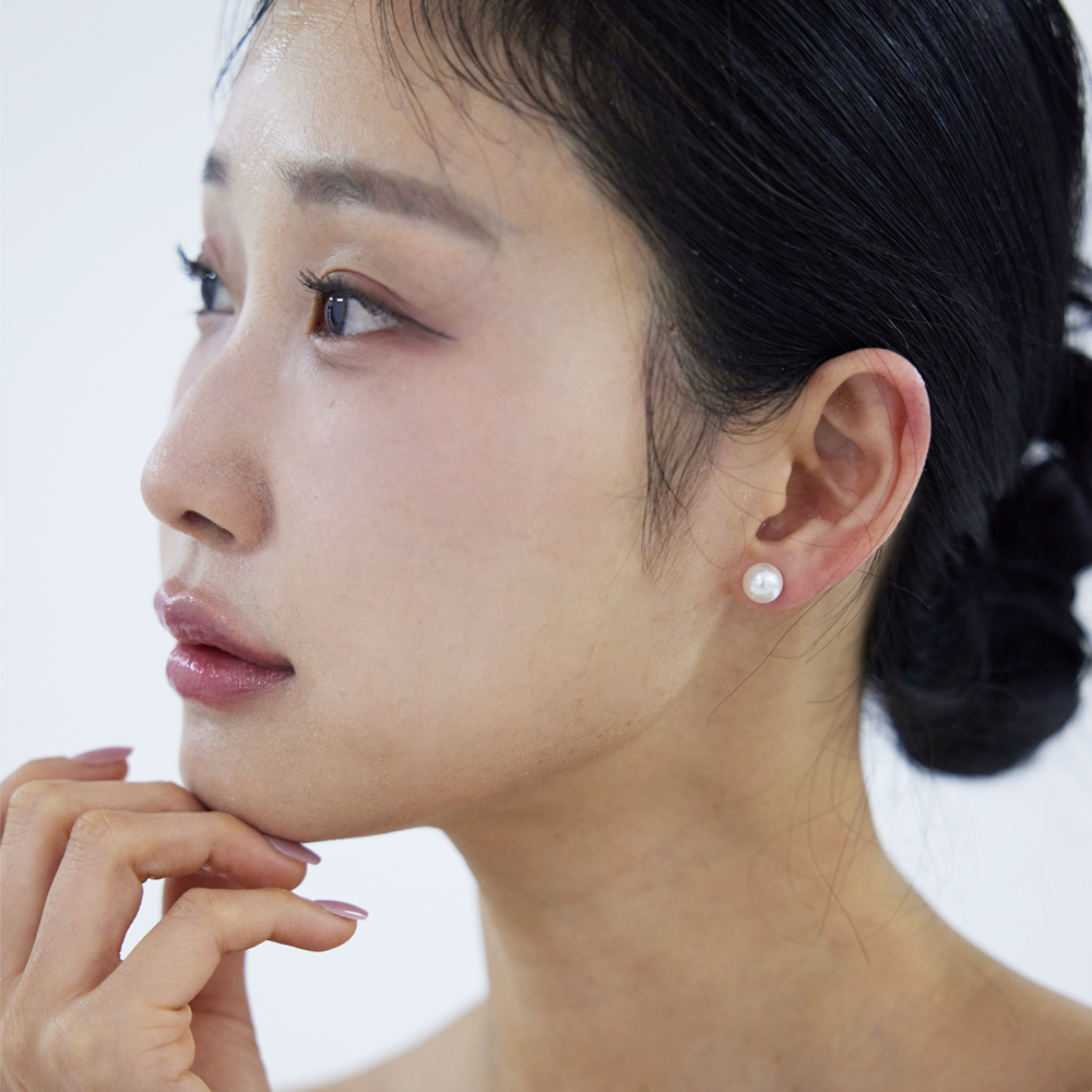 제이끌레르 스와로브스키 진주 귀걸이 4mm 5mm 6mm 8mm 10mm 12mm 혼주 웨딩 승무원 데일리 오스트리아 스톤 실버925