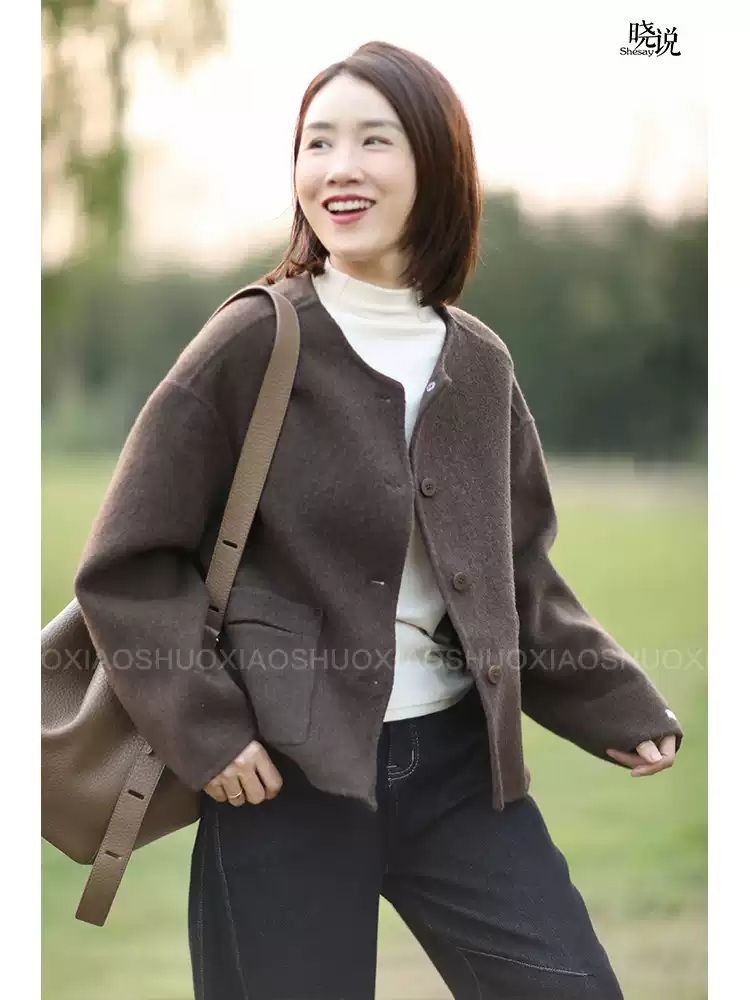 용감무쌍 용수정 123화 엄현경 자켓 브라운 용수정 심플 빅사이즈 의상 옷 패션 - 상세 이미지 3