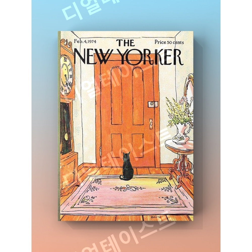New Yorker 가을 인테리어 그림 일러스트 액자 포스터 - 상세 이미지 3