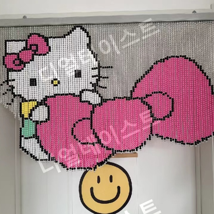 캐릭터 비즈발 만들기 키트 diy 재료 준비물 고양이 디자인 - 상품 이미지