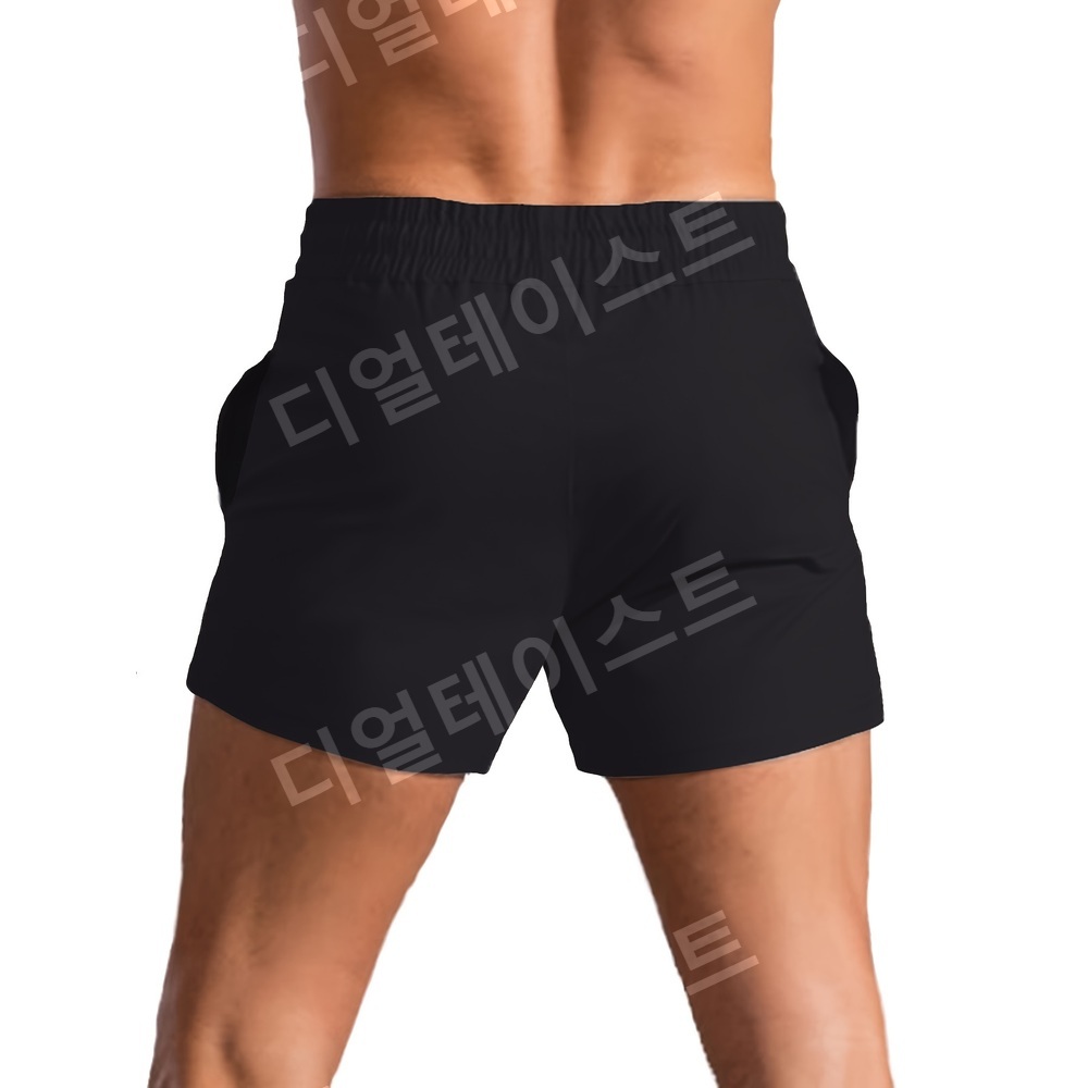 남성 운동용 근육핏 반바지 4부 스쿼트 숏팬츠 바지 짐웨어 헬스반바지 - 상세 이미지 4