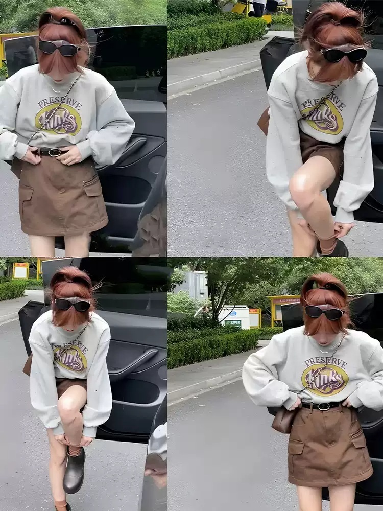 결혼하자 맹꽁아 21화 박탐희 맨투맨 티셔츠 엄홍단 프린트 루즈핏 의상 옷 패션 - 상세 이미지 5