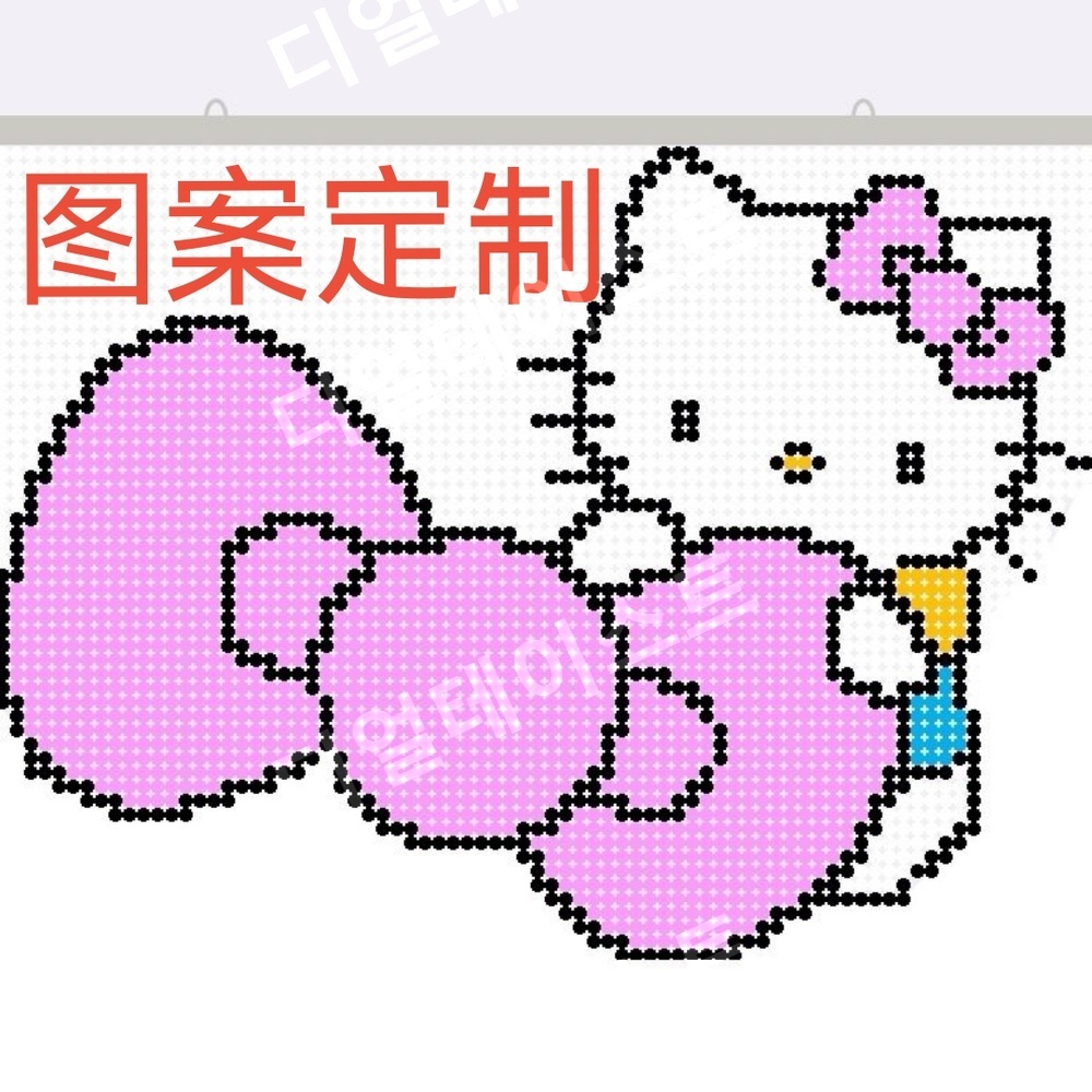 캐릭터 비즈발 만들기 키트 diy 재료 준비물 고양이 디자인 - 상세 이미지 4