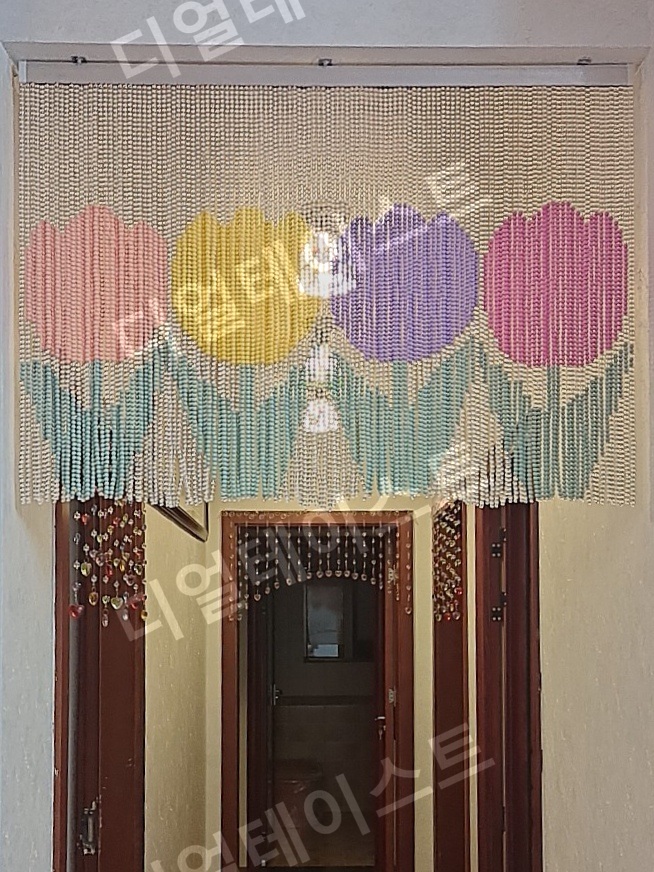 플라워 구슬 커튼 비즈발 만들기 키트 diy 재료 현관발 - 상세 이미지 2