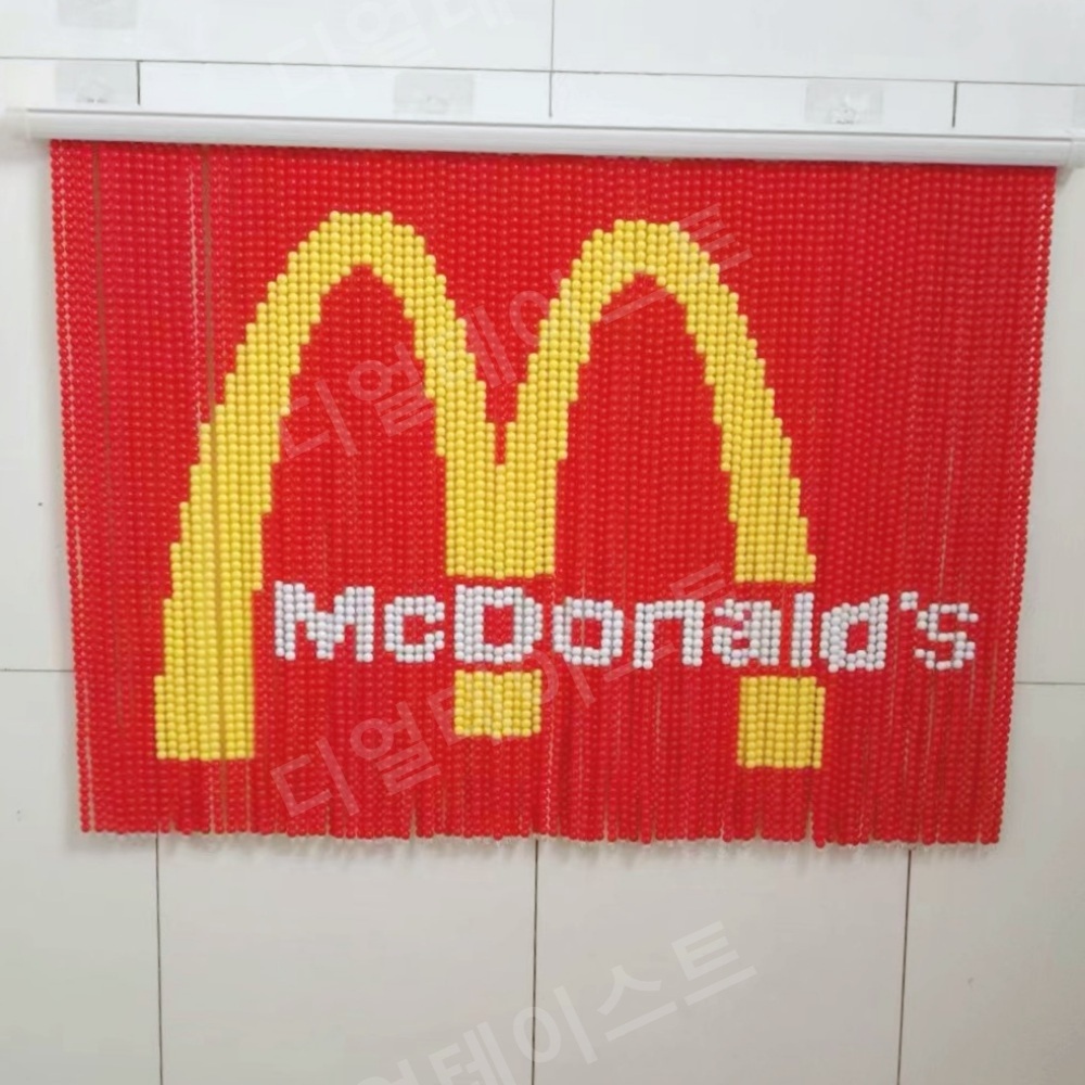 비즈발 만들기 키트 diy 재료 맥도날드 로고 입구