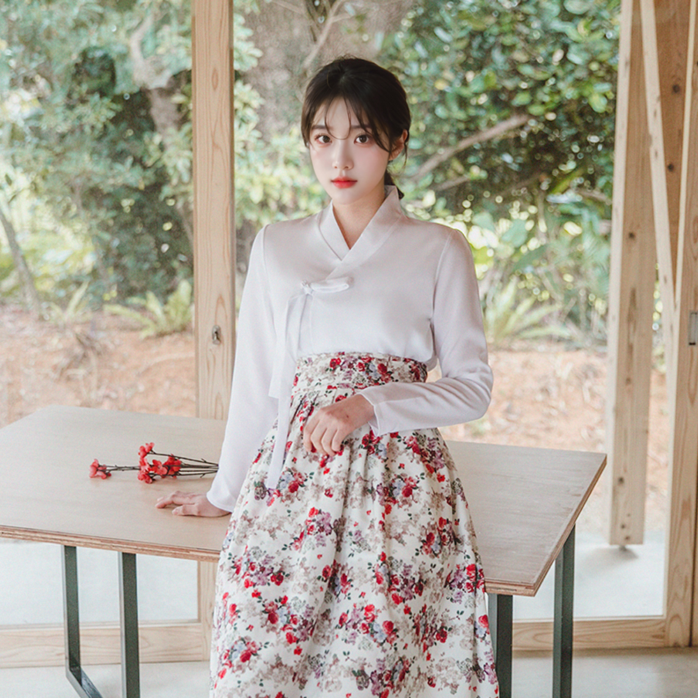 생활한복 다흰 저고리 개량 계량 퓨전 반티-178.3 - 상세 이미지 3