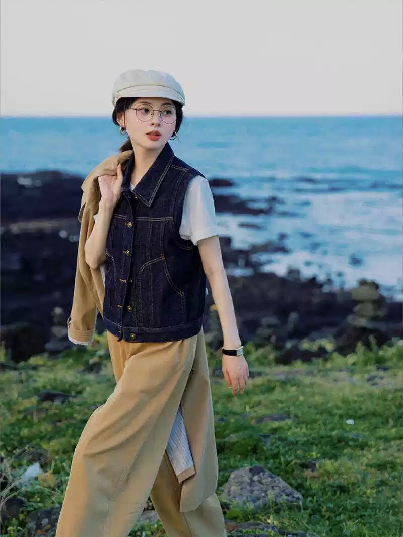 취하는 로맨스 1화 김세정 조끼 데님 채용주 스트릿 민소매 의상 옷 패션 - 상세 이미지 2