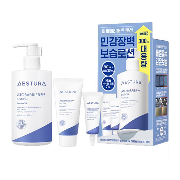 에스트라 아토베리어365 로션 대용량 기획세트 300ml+로션30ml+속수분앰플7ml : 아리따움 조치원점