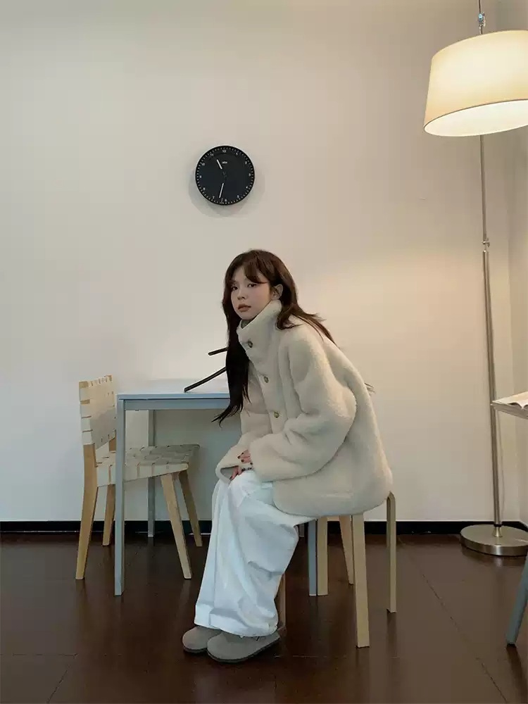 용감무쌍 용수정 123화 엄현경 자켓 화이트 용수정 스웨이드 두꺼운 의상 옷 패션 - 상세 이미지 2