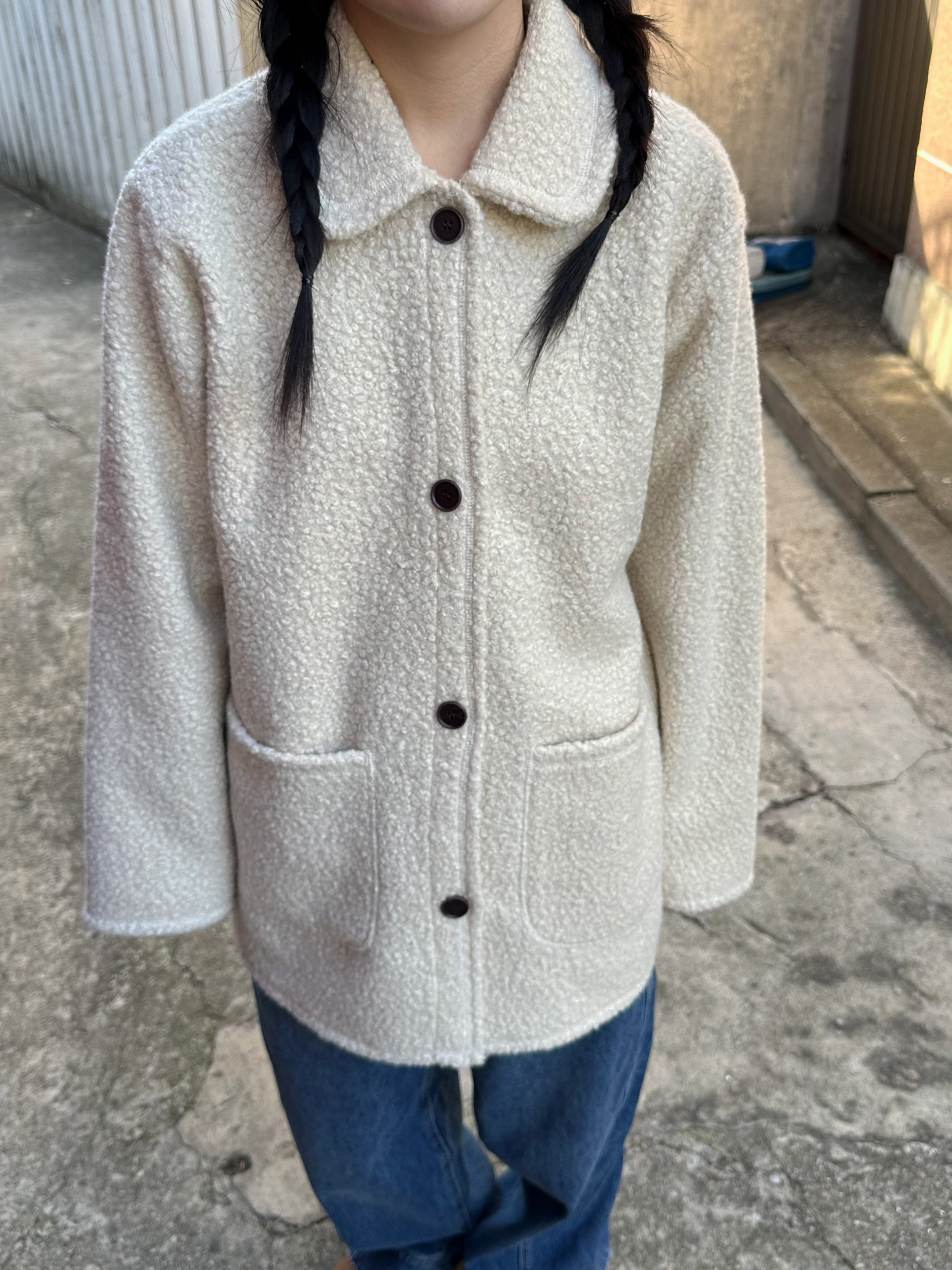 부클 카라 버튼 미디코트 상세 이미지 25