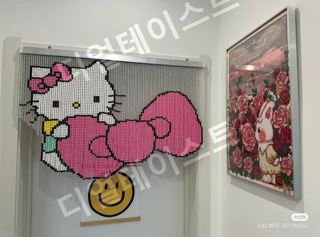 캐릭터 비즈발 만들기 키트 diy 재료 준비물 고양이 디자인 - 상세 이미지 2