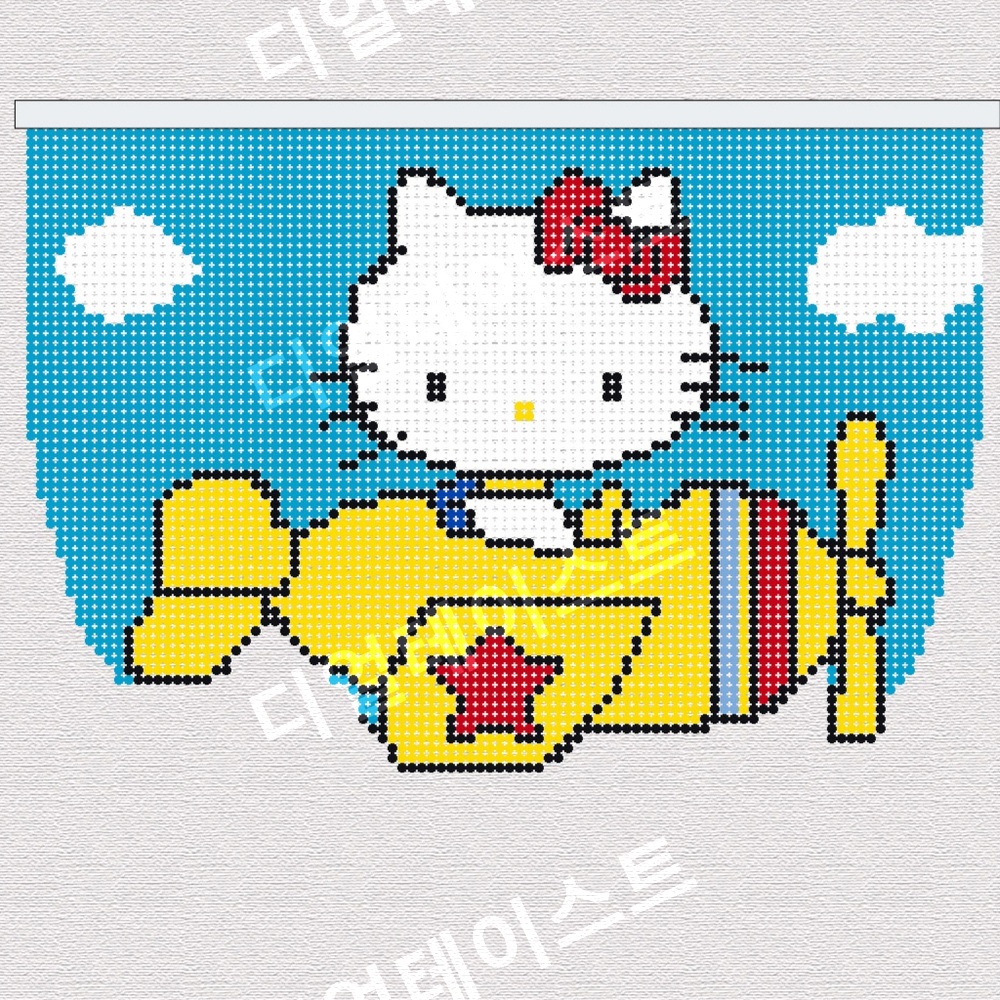 비즈 문발 키티비즈발 구슬 커튼 비즈발 만들기 패키지 올인원