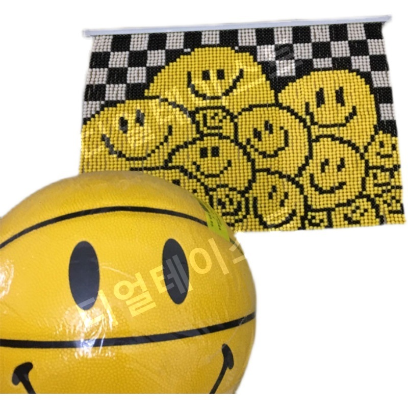 스마일 그림 비즈발 만들기 키트 diy 재료 거실 장식 구슬 커튼 - 상세 이미지 5