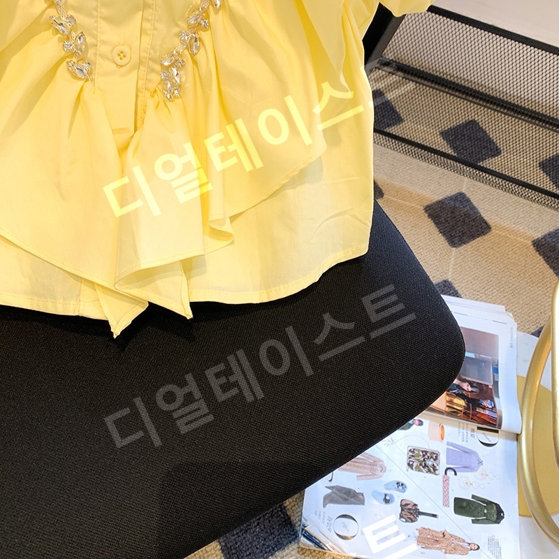 스캔들 26회 김규선 블라우스 셔츠 민주련 셔링 프릴 의상 옷 패션 - 상세 이미지 2