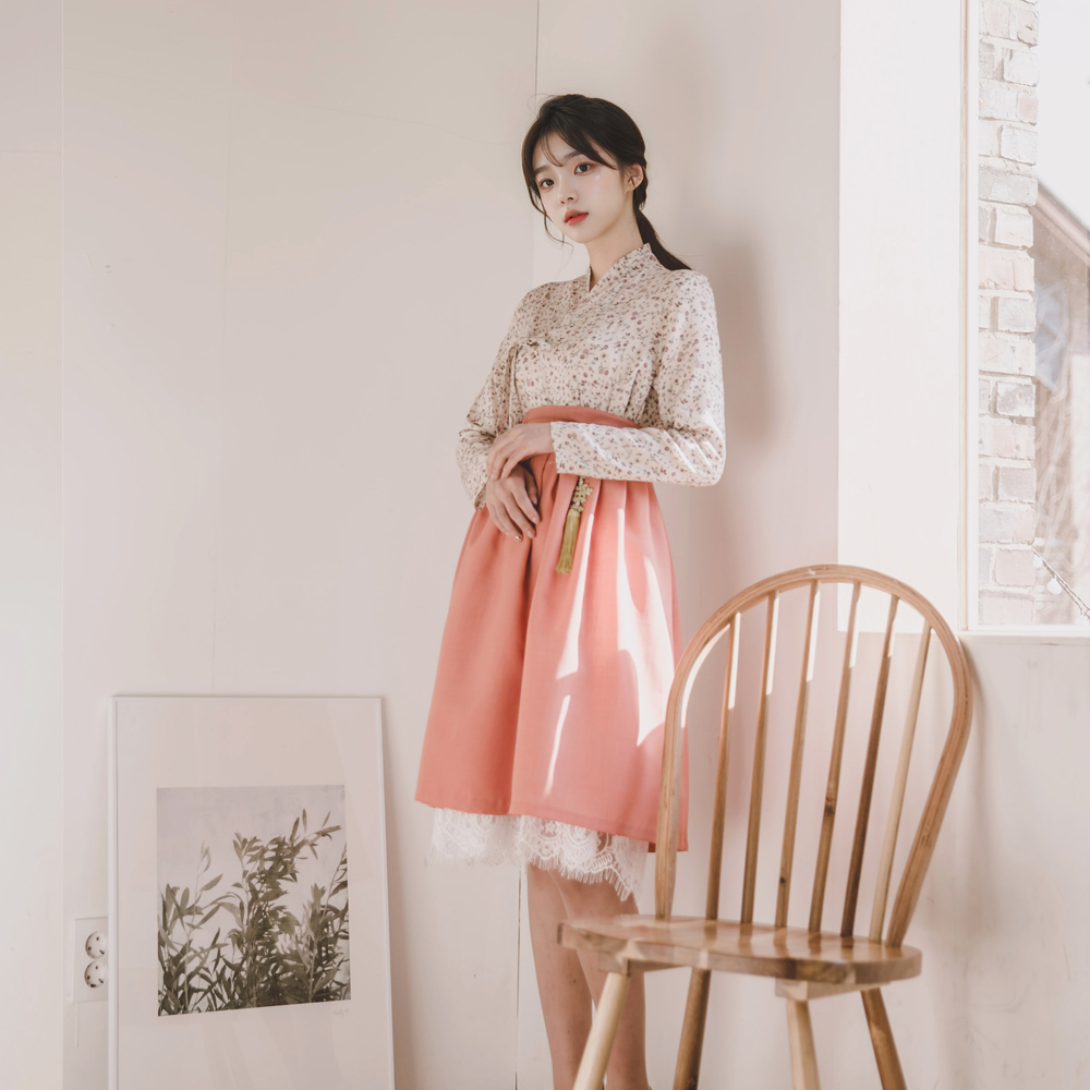 생활한복 세트 어리연+다미혜 개량 계량 퓨전 반티-168 - 상세 이미지 3