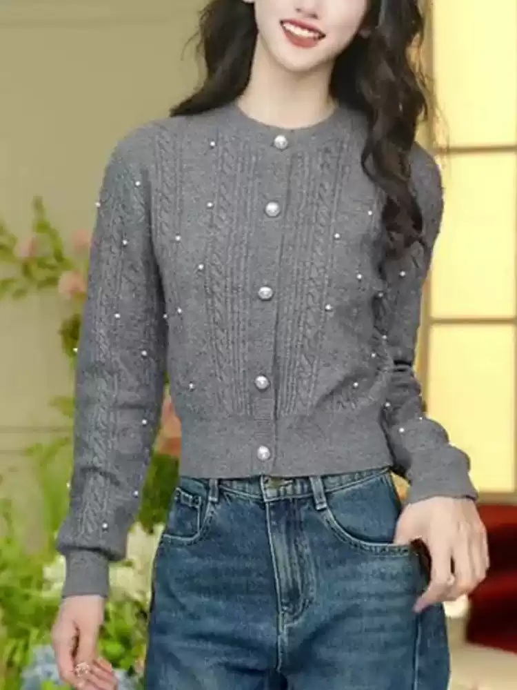 스캔들 92화 김규선 가디건 그레이 민주련 진주 클래식 의상 옷 패션 - 상세 이미지 3