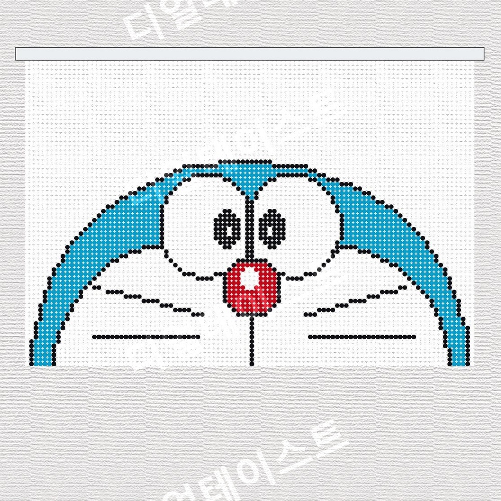 도라에몽 그림 비즈발 만들기 키트 diy 재료 취미 비즈문 커튼 - 상세 이미지 2