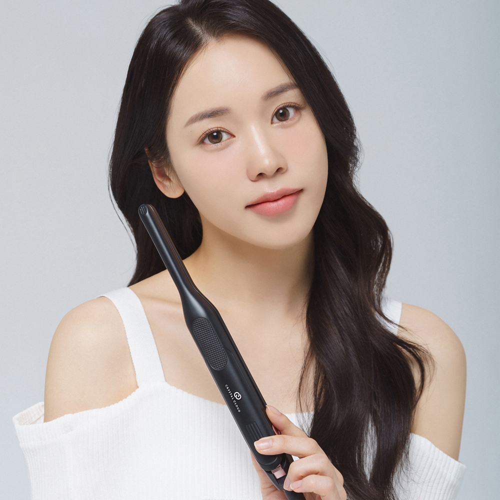 크리스탈클라우드 뿌리 볼륨 고데기 짧은 앞머리 뽕 웨이브 슬림 얇은 정수리 - 상세 이미지 3