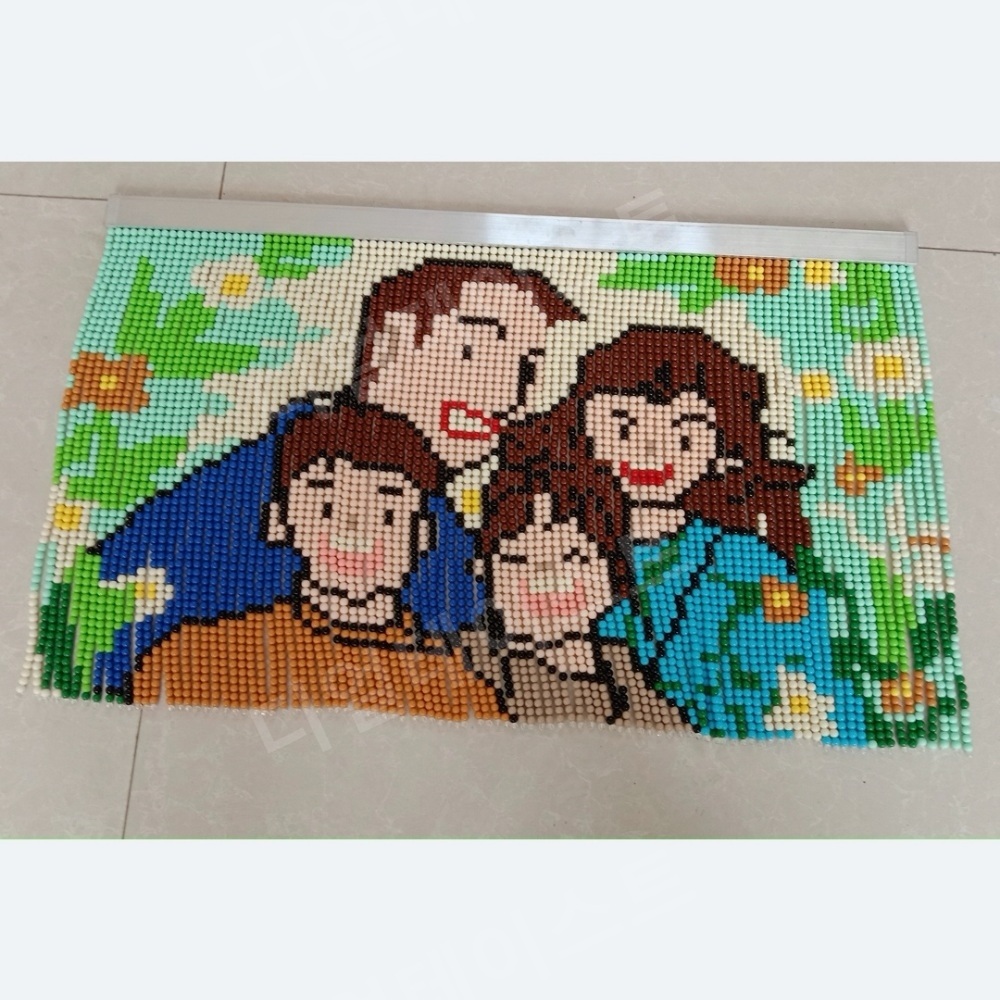 비즈발 만들기 키트 diy 재료 문 구슬 커튼 화목한 가족 - 상세 이미지 2