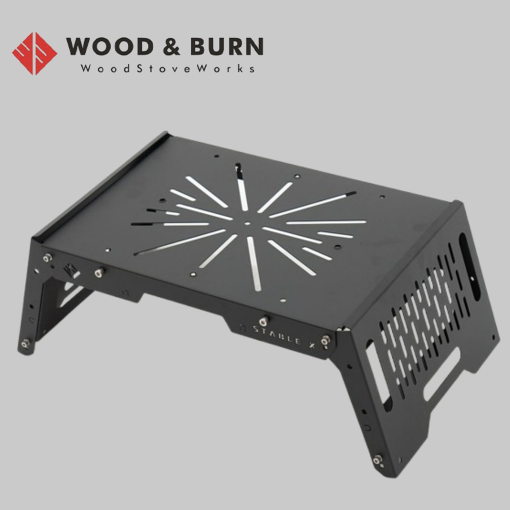 우드앤번 스테이블x 블랙에디션 화목난로 스탠드 마이스토브 크로스오버 호환 받침대