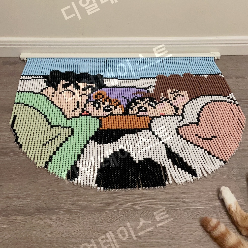 짱구가족 비즈발 만들기 키트 화목한 그림 diy 재료 - 상세 이미지 2