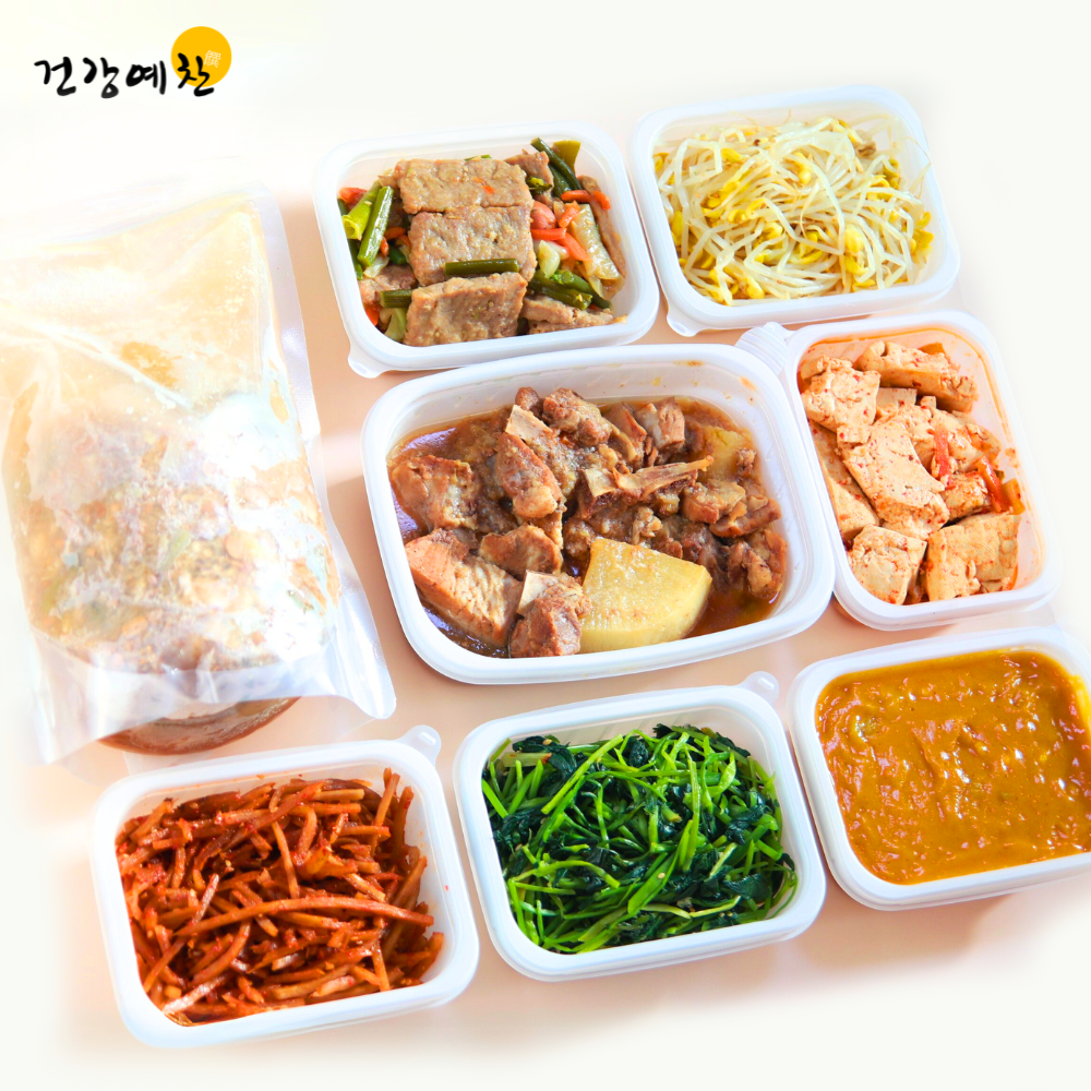 반찬정기배송 기본형4회 구독 배달 밑반찬 가정식 수제 인터넷반찬 가게 어르신 제품 이미지