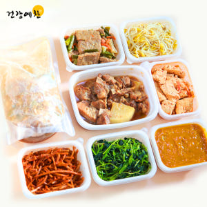 반찬정기배송 기본형4회 구독 배달 밑반찬 가정식 수제 인터넷반찬 가게 어... 맛있게 먹은 솔직 후기 - 상품 이미지 1
