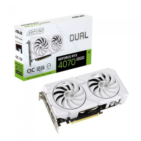 ASUS DUAL 지포스 RTX 4070 SUPER O12G EVO OC D6X 12GB White 인텍앤컴퍼니