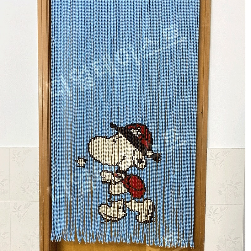 하늘색 비즈발 만들기 키트 diy 재료 문 커튼 주방 장식