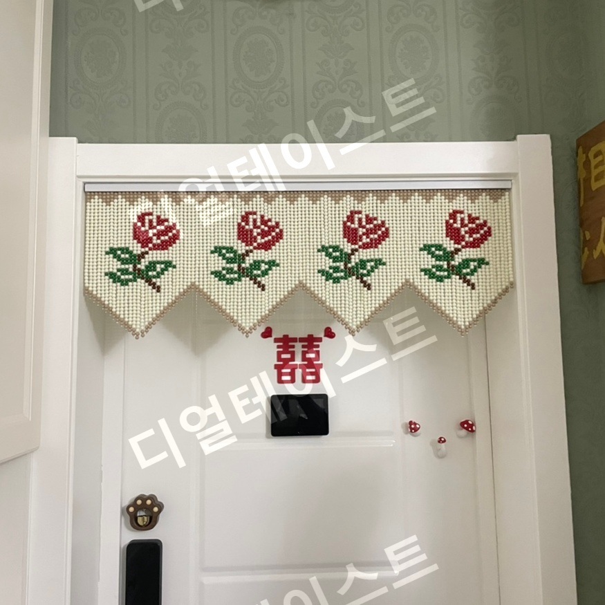 비즈발 만들기 키트 diy 재료 레트로 구슬 문발 커텐 커튼 - 상세 이미지 3
