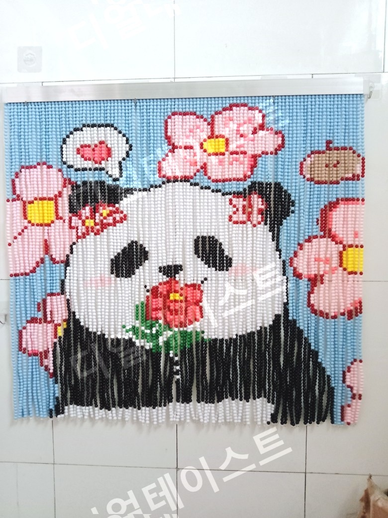 푸바오 비즈발 만들기 키트 diy 재료 팬더 판다 그림 홈인테리어 장식 - 상세 이미지 3