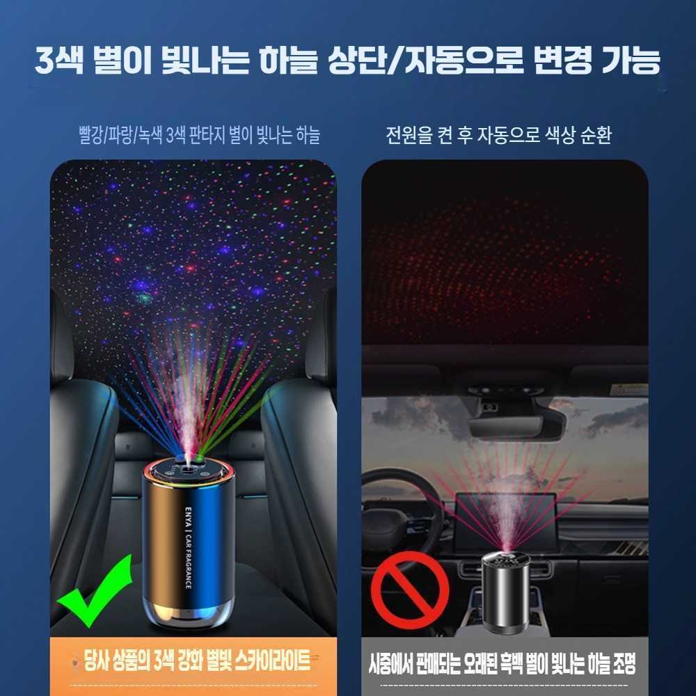 소형 차량용 가습기 탈취 공기 청정기 자동차 가습기 50ml - 상세 이미지 2
