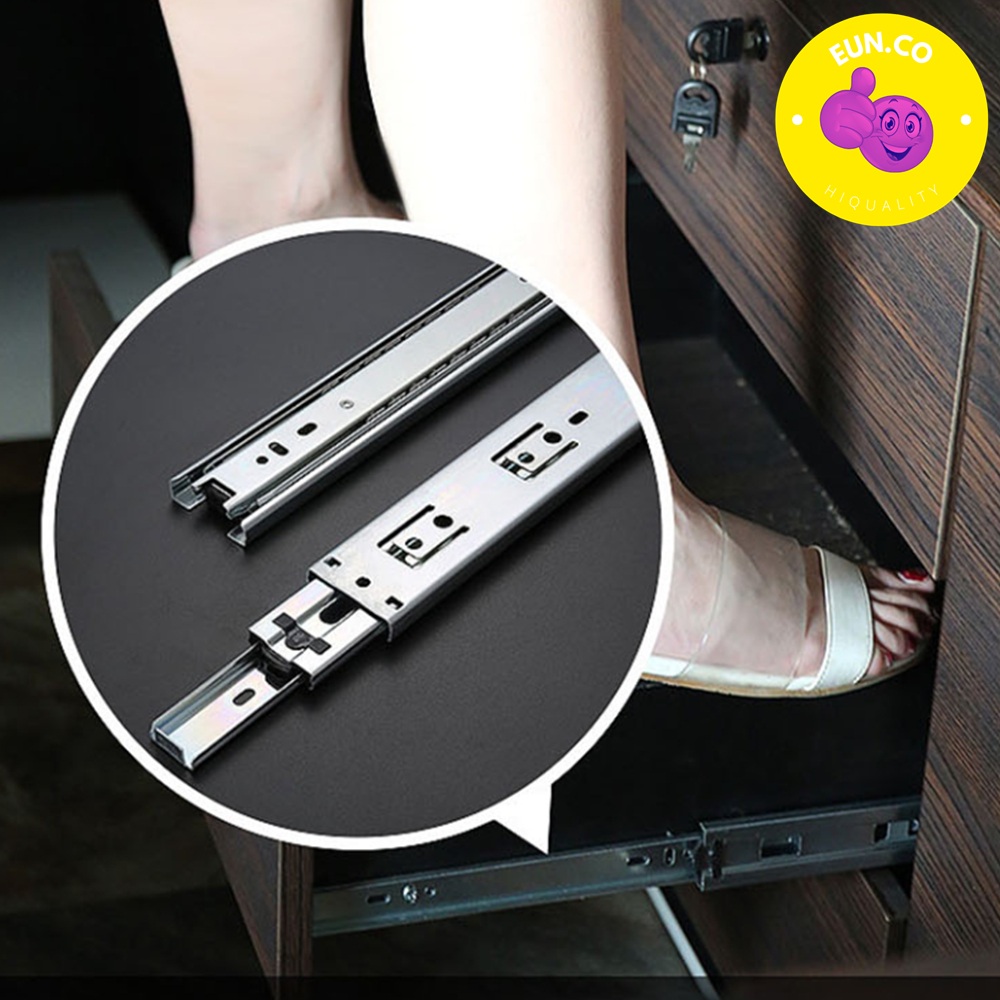 50cm 싱크대레일 가구 서랍 이탈 방지 저소음 - 메인 이미지