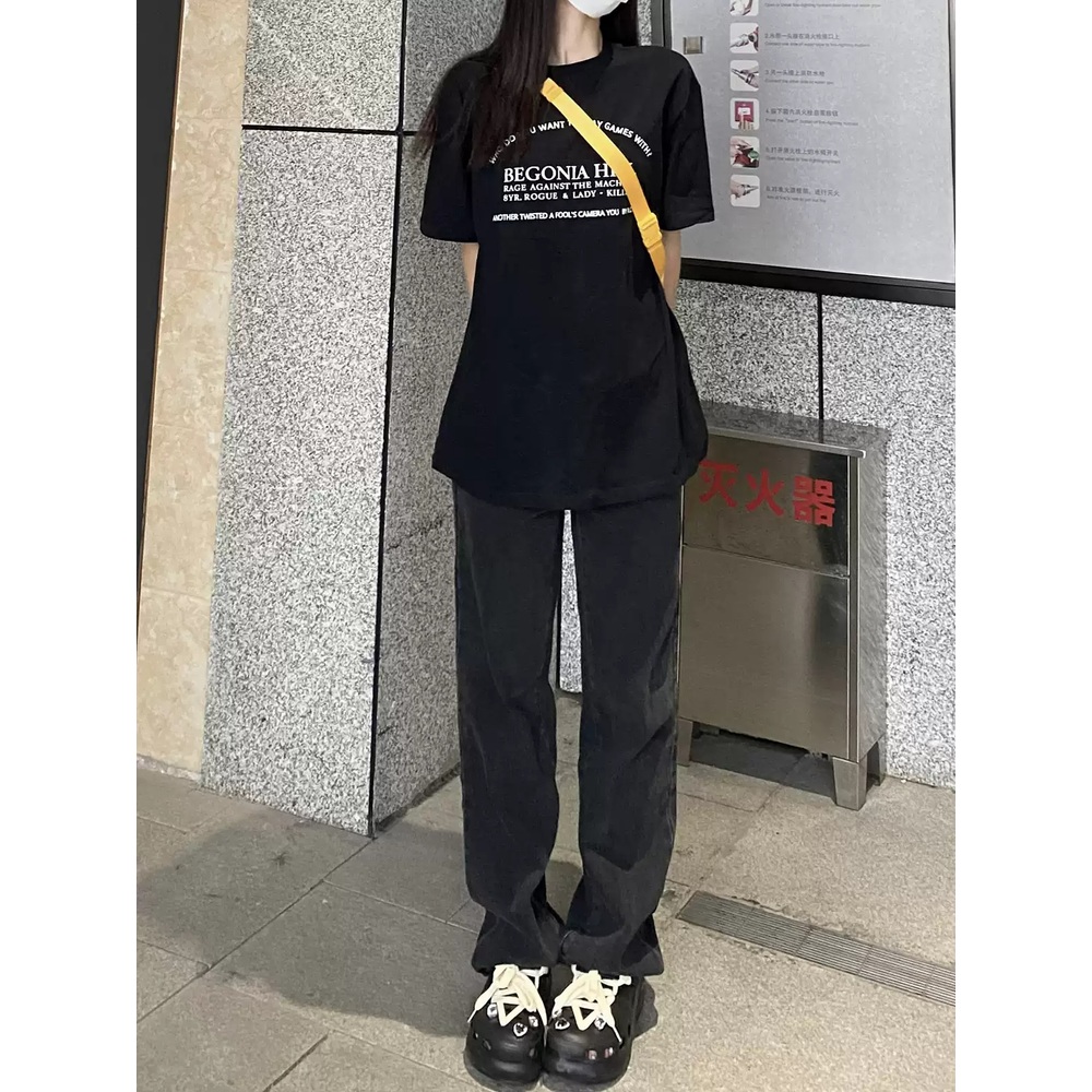 로제 팬츠 바지 블랙 공항패션 루즈핏 하이웨스트 의상 옷 패션 - 상세 이미지 3