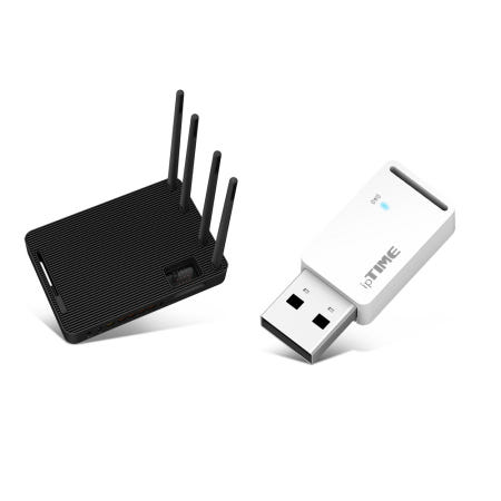 EFM네트웍스 IPTIME AX6000M + A3000mini 기가비트 인터넷 무선 유무선 와이파이 공유기 USB 랜카드 패키지